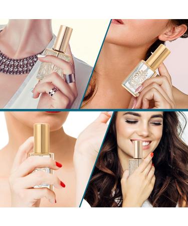 Uonlytech 4pcs Empty Perfume Bottle Set - Refillable Glass Perfume Atomizer Sprayer for Travel - Ideal Perfume Spray Bottles - Buy Online on GoSupps.com