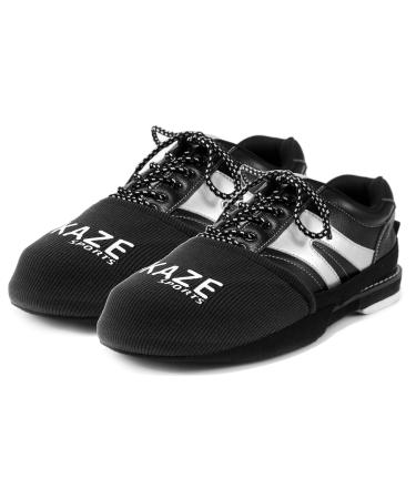 KAZE SPORTS Bowling Shoe Slider Slide Cover (2 Count/1 Pair) Black