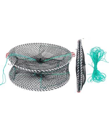 Anglerbasics Portable Crab Trap | Fish Trap for Minnow, Crawfish, Shrimp, Lobster | Bait Snare Trap (17.72x7.87) - Buy Online on GoSupps.com