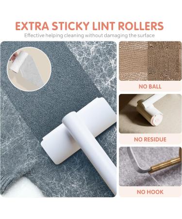 Baytion Pet Hair Remover Lint Rollers - Extra Sticky Brush with 360 Sheets for Clothes, Carpet, Furniture - 6 Refills Included - Buy Online on GoSupps.com