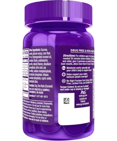 Pure Zzzs Kidz + Immunity by Vicks Melatonin Sleep Aid Gummies for Kids and Children Zinc for Immune Support Low Dose Melatonin Berry Flavored 42 Gummies - Buy Online on GoSupps.com