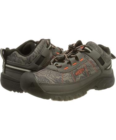 KEEN Targhee Sport Vented Hiking Shoes - Magnet/Scarlet Ibis - Size 1 US Unisex Big Kid - Buy Online on GoSupps.com