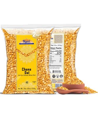 Rani Chana Dal 32oz - All Natural, Non-GMO, Vegan | Indian Origin Desi Chickpeas | Gluten-Friendly, Kosher | 908g Pack - Buy Online on GoSupps.com