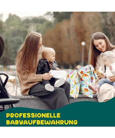 Loscarol 2-Piece Wetbag Set | Personalized Hand-Painted Diaper Bags for Kindergarten | Large & Small Sizes for Cloth Diapers - Buy Online on GoSupps.com