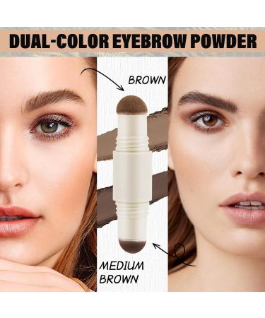 Boobeen Dual-Color Eyebrow Powder & Stamp - Waterproof Smudge-proof All-Day Wear | International Shipping - Buy Online on GoSupps.com