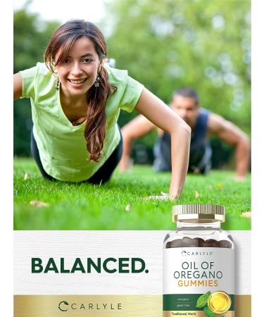 Carlyle Oregano Oil Gummies 3000mg 120 Count Natural Mango Flavor Vegan Non-GMO Gluten Free Traditional Herb Supplement - Buy Online on GoSupps.com