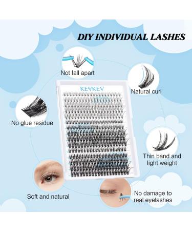 300 Pcs Cluster Lash Kit 20D+40D+50D - DIY Lash Extensions for Natural Volume Look - Easy to Apply Thin Band - C-Mix 9-16mm - Buy Online on GoSupps.com