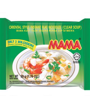 MAMA - Instant Flat Rice Noodles Clear Soup - Multipack (30 X 50 GR) Instant Noodles Clear Soup 50 g (Pack of 30) - Buy Online on GoSupps.com