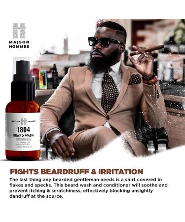 Beard Wash with Organic Jojoba & Rosemary Oil | Softens & Conditions for Grooming | Best Beard Care Product for Growth & Moisture - Buy Online on GoSupps.com