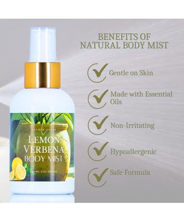Lemon Verbena Body Mist Body Spray for Women 4 oz - Buy Online on GoSupps.com