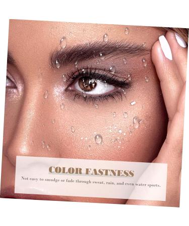 Healeved 2pcs Eyeshadow Eye Makeup Liquid Eye Shadow Make up Shampoo+shield Cosmetics Plastic Silver - Buy Online on GoSupps.com