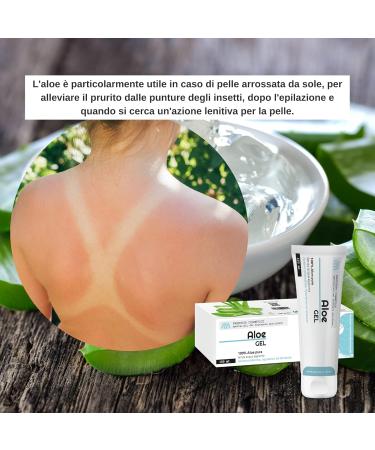 Paladin Pharma Sanavita Aloe Gel Pure Aloe Juice 100% Organic Waterless Dermatologically Tested Made in Italy 150 ml - Buy Online on GoSupps.com
