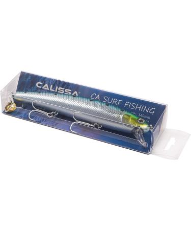 Calissa Offshore Tackle Special Jerkbait Crankbait Surf Flash Fishing Lure - 110mm & 140mm California Inshore Salt Pro Minnow Zebra MS Sardine Glow Chrome - Buy Online on GoSupps.com