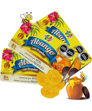 Abango & Propolis Cough Drop Trays - 8 Individually Wrapped Drops Each - Winter Herbal Blend Delicious Flavor (3 Pack) - Dulces para la TOS con Abango & Prop leo - Dietary Supplement - Buy Online on GoSupps.com