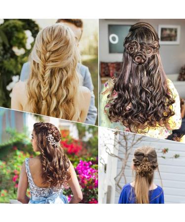 MBSomnus 150pcs U-Shaped Hair Pins Set for Women & Girls - Brown Hair Bobby Pins for Buns - Metal Hair Clips Hairdressing Salon Accessories - Black Gold Brown 7cm - Buy Online on GoSupps.com