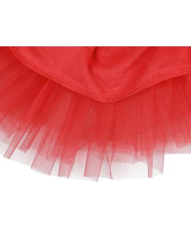 WonderBabe Baby Girls Romper Tulle Tutu Skirt | 1st Birthday Outfit Clothing Set | B074-red 1 Year - Buy Online on GoSupps.com