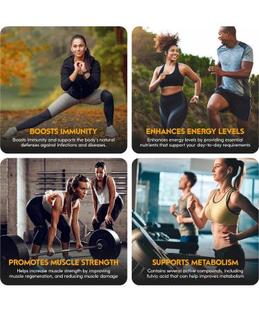 Shilajit Resin Mountain Gold Shilajit Natural Himalayan Shilajit 60g Total - 100% Pure Shilajit Rich in Humic & Fulvic Acid Immunes System Booster Shilajit Pure Vegan - 2 Pack 50 Grams - Buy Online on GoSupps.com