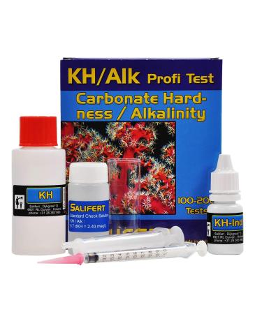 Salifert Carbonate Hardness & Alkalinity (Kh/Alk) Test Kit, 100-200 Tests