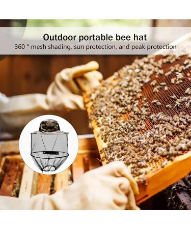 Beekeeper Mosquito Net Hat | Facial Protection Bee Veil Foldable Anti-Mosquito Solar Cap for Outdoor Hiking Camping & Gardening - Buy Online on GoSupps.com