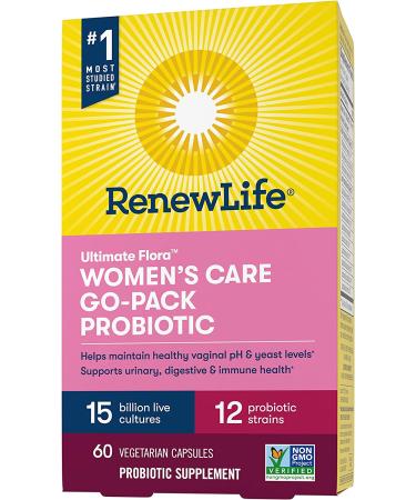 Renew Life Women's Care Probiotic - Ultimate Flora 15 Billion CFU - 60 Veg Capsules - Buy Online on GoSupps.com