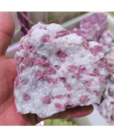 Reiki Crystal 80-560g 1pcs Natural Tourmaline of Plum Blossom Crystal Cluster Specimen Stones for Teaching Dream Home Decor Can be Used for Crystal Cluster (Size : 110-140g) - Buy Online on GoSupps.com