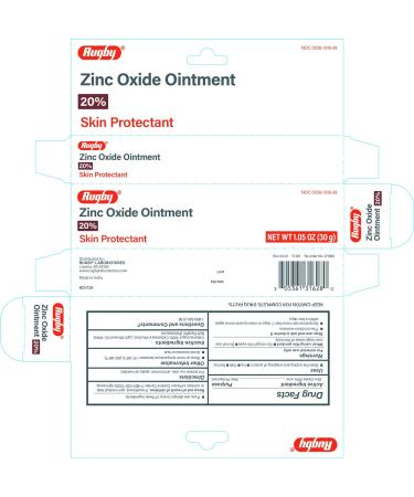 Rugby Zinc Oxide Ointment 20% Skin Protectant - 1.05 Oz | Topical Zinc Cream - Buy Online on GoSupps.com