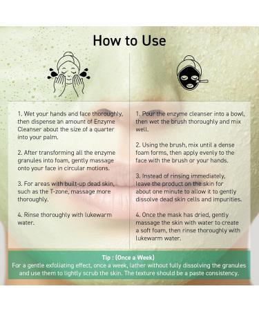 SKIN SIGNAL Green Clay Enzyme Cleanser Whitehead Remover Powder Cleanser Deep Pore Cleansing with PHA Gentle Exfoliating Face Wash Facial Scrub for Blemish-Prone Skin Korean Skin Care - Buy Online on GoSupps.com