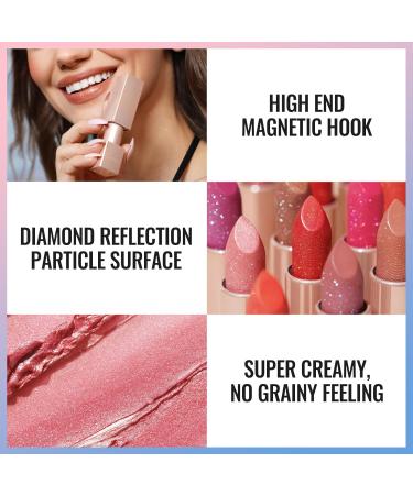 Oulac Diamond Lustre Lipstick - Vegan Long-Lasting & Highly Pigmented Soir e Red D03 | International Shipping Available - Buy Online on GoSupps.com