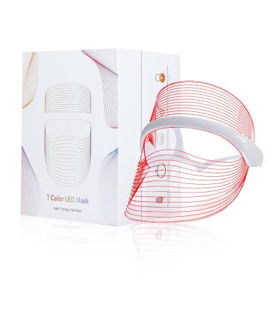 L E D Face Mask Light Therapy Red&Blue Light Therapy Mask Light Mask for Face Daily Skin Care Protable L E D Beauty Mask Facial Light Therapy at Home
