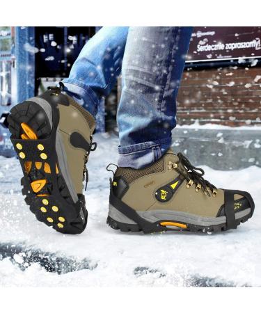 EONPOW Ice Grips - Snow Cleats with 10 Steel Studs for Slip-On Traction | Size M (Women 7-10/Men 5-8) - 1 Pair - Buy Online on GoSupps.com