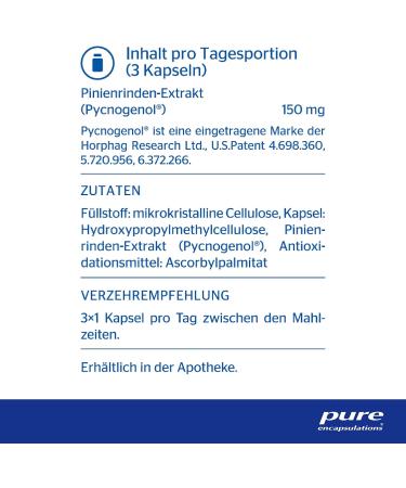 Pure Encapsulations Pycnogenol 50mg - 60 Capsules | Premium Antioxidant Supplement - International Shipping - Buy Online on GoSupps.com