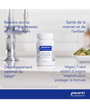 Pure Encapsulations - Pregnancy Formula - Vitamins Minerals & Nutrients for Women - From Childhood Desire & during Pregnancy & Breastfeeding - 60 Vegetable Capsules - Buy Online on GoSupps.com