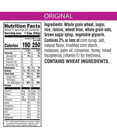 Kellogg's Raisin Bran Crunch Cereal 22.5oz - Family Size, Fiber & Heart Healthy - Buy Online on GoSupps.com