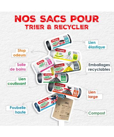 ALFAPAC BY SOLUBIO - Compostable Kraft Paper Bags - Organic Waste Bags - 100% Recycled Kraft Paper - Anti Moisture - Made in - Buy Online on GoSupps.com