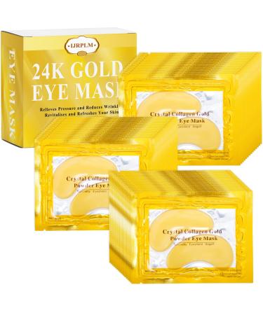 50 Pairs Under Eye Patches 24k Gold Gold Eye Mask Eye Mask with Collagen Eye Gel Pads for Puffy Eyes and Dark Circles Reduces Wrinkles RevitalisesYour Skin Skincare Treatment for Women Men