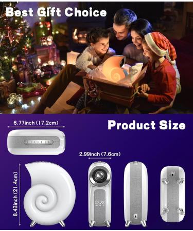 Bestyijo Daylight Alarm Clock - Sunrise Sunset Simulation Bluetooth Audio 8 White Noise Sounds 4 Alarms & Bedside Lamp | International Shipping Available - Buy Online on GoSupps.com