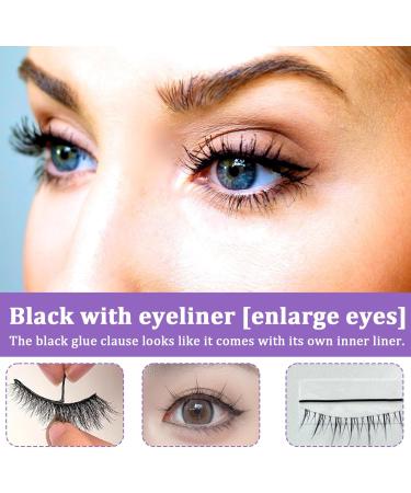 20 Sheets Eyelash Adhesive Strips 2 Boxes Self Adhesive No Glue Apply Strip Lash Glue Reusable Lash Adhesive Strips for Fake Eyelashe Gentle and Non-irritating Easy to Remove and Wear Replacem - Buy Online on GoSupps.com