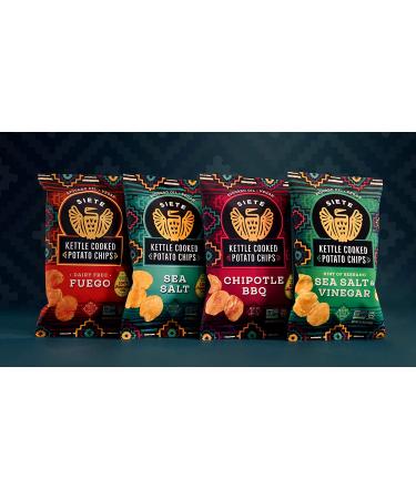 Siete Grain Free Potato Chips | Kettle Cooked | Gluten Free & Vegan Snacks | Non GMO | Sea Salt | 5.5 oz (Pack of 6) - Buy Online on GoSupps.com