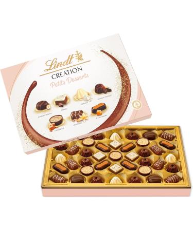 Lindt - CREATION Box of Small Desserts - Assortment of Milk Dark and White Chocolates - Pastry inspiration - Ideal for - Buy Online on GoSupps.com