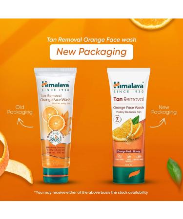 Himalaya Tan Removal Orange Face Wash 100ml - Buy Online on GoSupps.com