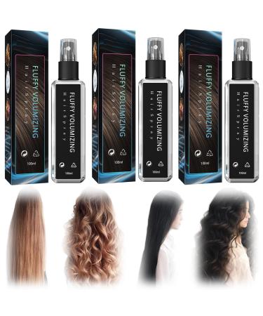 Appreciarel Natural Plant Protein Hair Thickening Spray 100ml Fluffy Volumizing Hair Spray Texture Spray for Hair Women Men (3Pcs)