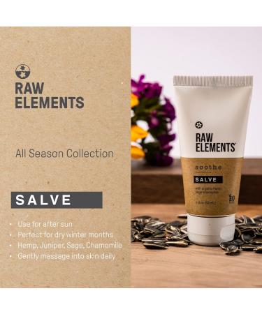 Raw Elements All Season Face + Body Skin Salve - Travel Size 1.8 oz | Heal & Rejuvenate with Shea Butter Hemp & Chamomile - International Shipping Available - Buy Online on GoSupps.com