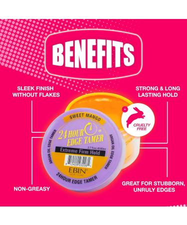 Buy EBIN NEW YORK 24 Hour Edge Tamer Refresh 8.25oz - Watermelon | Extreme Firm Hold Smooths Frizz No Flaking All Hair Types | International Shipping Available - Buy Online on GoSupps.com
