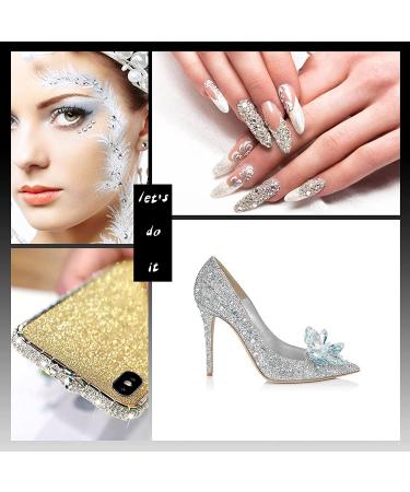 Nibiru 6616pcs Hotfix Rhinestones - 5 Mixed Sizes FlatBack Crystal Gems for Crafts, Round Glass Gems with Tweezers and Picking Pen - Clear - Buy Online on GoSupps.com