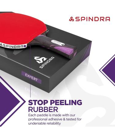 Spindra Ghost Performance Ping Pong Paddle - Dual Offensive Rubber, Durable Carry Case - Expert Table Tennis Racket for Winning Matches - Buy Online on GoSupps.com