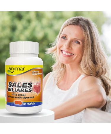 Arymar Sales Biliares Ox Bile with Digestive Enyzmes 60 Tabs 1 Count (Pack of 60) - Buy Online on GoSupps.com