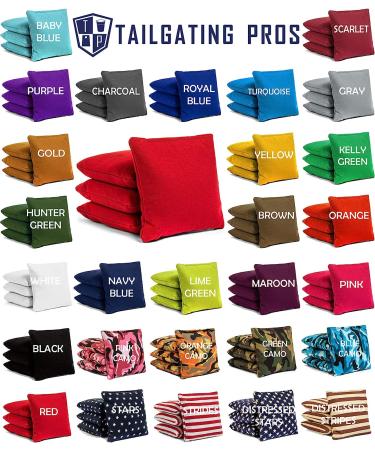 Tailgating Pros Cornhole Bags - 8 Regulation Size Corn Hole Bags - Purple/Baby - Variety of Colors Available - Buy Online on GoSupps.com