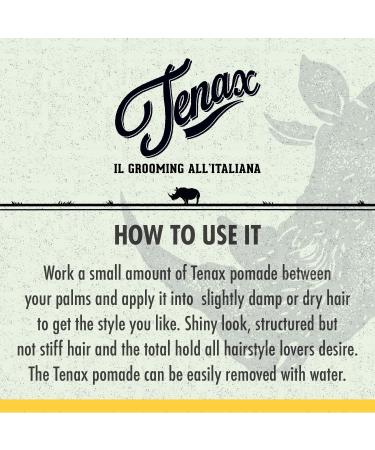 Tenax Water Soluble Pomade 4.5 oz - Strong Hold & Clean Shine - Buy Online on GoSupps.com