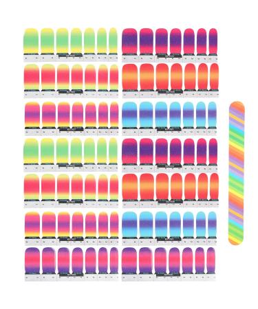 Nail Sticker Nail Strips Easy To Use Shiny Avantgarde Design for Home for Salons