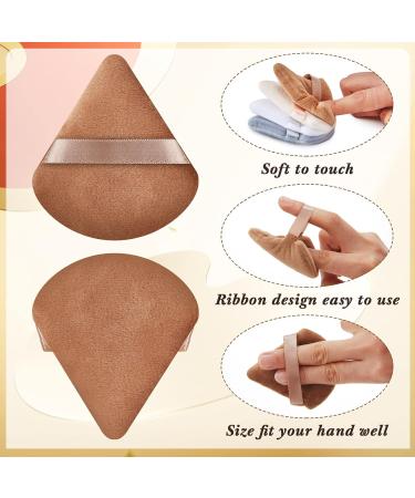 Skylety 120-Piece Soft Triangle Makeup Puff Set - Beauty Blender for Loose Powder Foundation & Contouring - Perfect Thanksgiving & Christmas Gift (5 Dark Colors - Buy Online on GoSupps.com